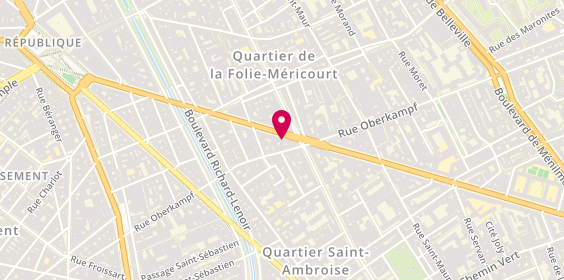 Plan de Sagone, 44 avenue de la République, 75011 Paris