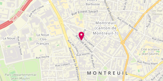Plan de La Banane Royal, 64 Avenue Pasteur, 93100 Montreuil
