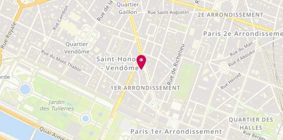 Plan de Ecco, 15 avenue de l'Opéra, 75001 Paris