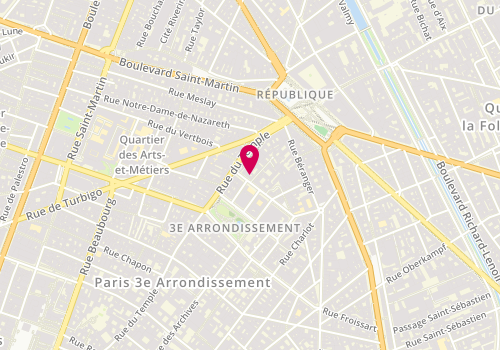 Plan de Vicas, 16 Rue Dupetit-Thouars, 75003 Paris