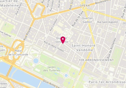 Plan de Giuseppe Zanotti, 233 Rue Saint-Honoré, 75001 Paris