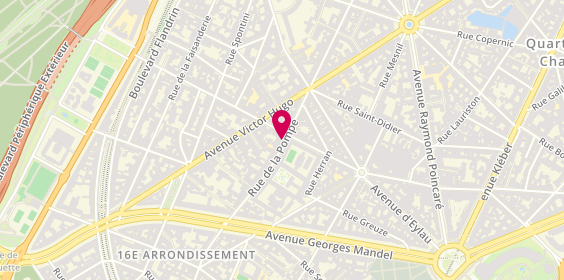 Plan de Claudie Pierlot, 129 Rue de la Pompe, 75016 Paris