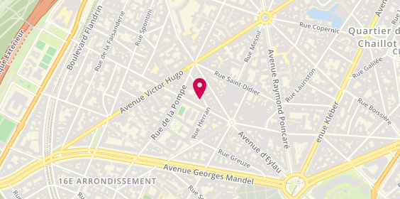 Plan de K-Way, 5 Rue Gustave Courbet, 75016 Paris