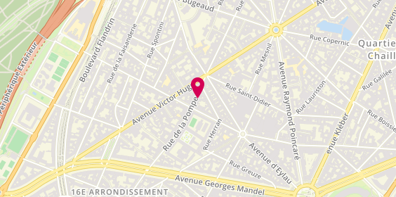 Plan de Scarlet Roos, 124 Rue de la Pompe, 75016 Paris