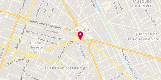Plan de Etam Lingerie, 9 place de la République, 75003 Paris