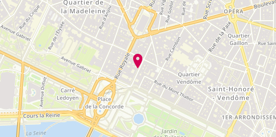 Plan de Vince, 11 Rue Saint Florentin, 75008 Paris