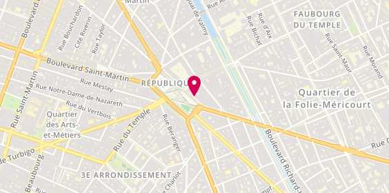 Plan de Go Sport, 10 Place République, 75011 Paris