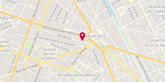 Plan de Adequat Chaussures, 10 Rue Meslay, 75003 Paris