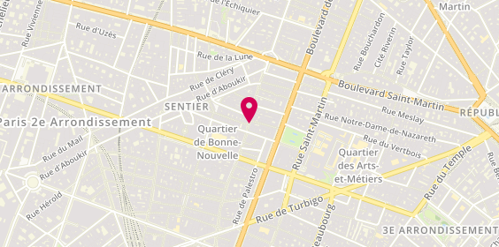 Plan de Motelfrance Srl, 208 Rue Saint Denis, 75002 Paris