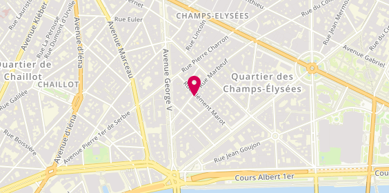 Plan de Bowen, 12 Rue Marbeuf, 75008 Paris