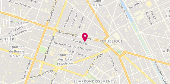 Plan de Marmoor Paris, 25 Rue Meslay, 75003 Paris