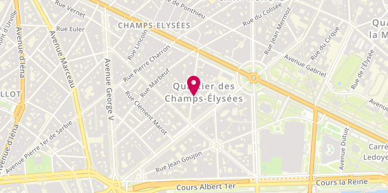 Plan de Espace Marignan, 8 Rue de Marignan, 75008 Paris