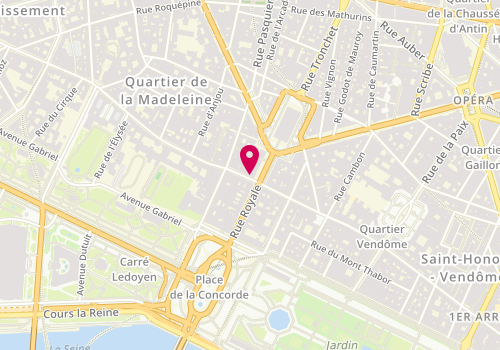 Plan de Pinko, 4 Rue du Faubourg Saint Honore, 75008 Paris