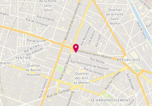 Plan de Stella Napoli, 58 Rue Meslay, 75003 Paris