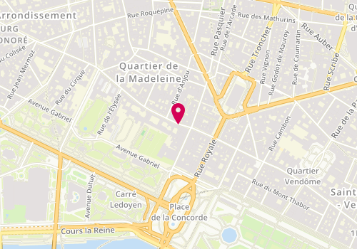 Plan de René Caovilla, 25 Rue du Faubourg Saint-Honoré, 75008 Paris