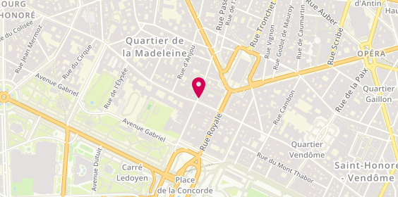 Plan de Lanvin, 22 Rue du Faubourg Saint Honore, 75008 Paris