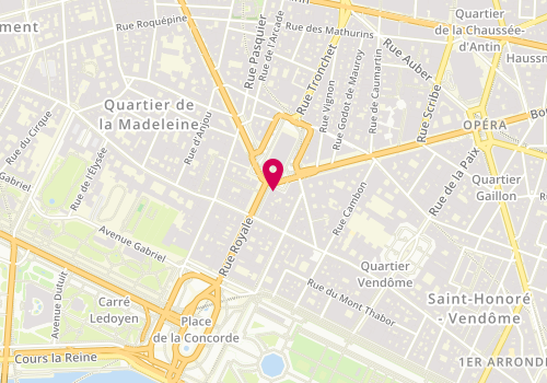 Plan de Ralph Lauren France, 2 place de la Madeleine, 75008 Paris