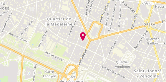 Plan de ESCALES, Village Royal
25 Rue Royale, 75008 Paris