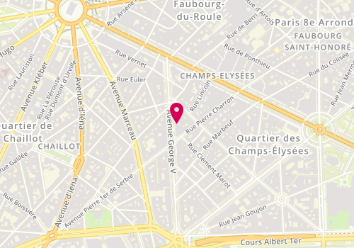 Plan de Santoni, 36 avenue George V, 75008 Paris