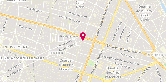 Plan de D'HM Coktail, 250 Rue Saint Denis, 75002 Paris