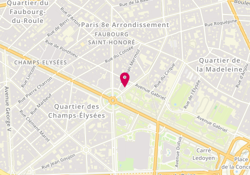 Plan de Nbh Group, 3 Avenue Matignon, 75008 Paris