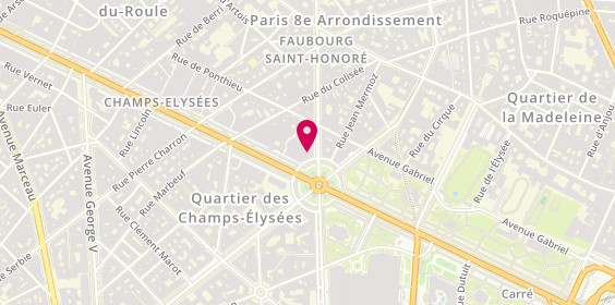 Plan de Zadig et Voltaire, 12-14 Rond-Point des Champs-Élysées Marcel-Dassault, 75008 Paris
