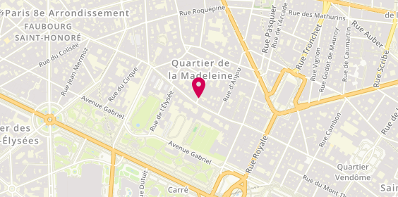 Plan de Capulette, 2 Rue d'Aguesseau, 75008 Paris