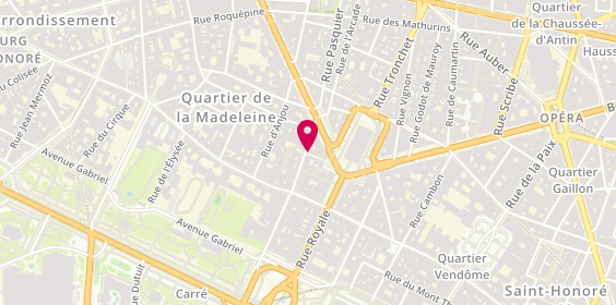 Plan de G.B.V Paris Retail, 30 Rue Boissy d'Anglas, 75008 Paris