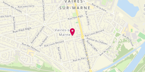 Plan de SANTERRE Catherine, Angle de la Rue Alphonse Manceau
17 Avenue Jean Jaures, 77360 Vaires-sur-Marne
