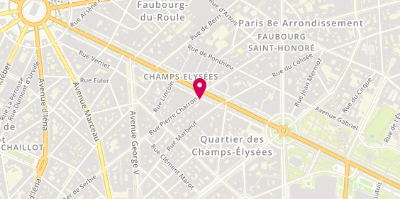 Plan de J.M Weston - Weston, 55 avenue des Champs-Élysées, 75008 Paris