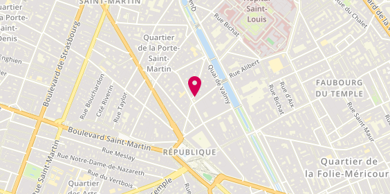 Plan de Agnès B, 1 Rue Dieu, 75010 Paris