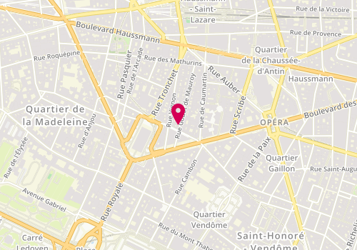 Plan de Finsbury Shoes, 14 Rue de Sèze, 75009 Paris