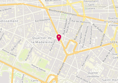 Plan de Manfield, 9 Boulevard Malesherbes, 75008 Paris
