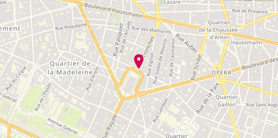 Plan de Carvil, 2 Rue Tronchet, 75008 Paris