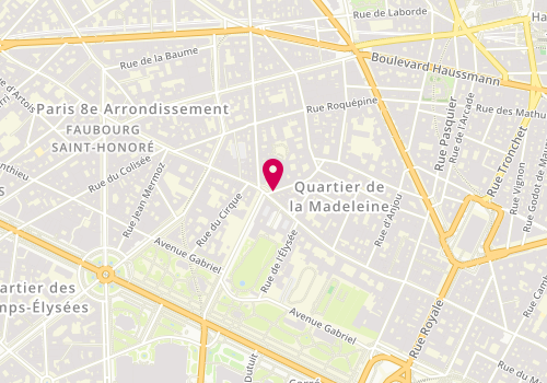 Plan de Maud Frizon, 90 Rue du Faubourg Saint-Honoré, 75008 Paris