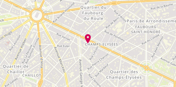 Plan de Sandro, 91 avenue des Champs-Élysées, 75008 Paris