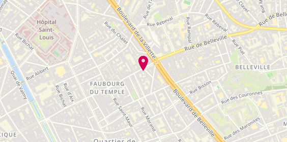 Plan de Be Nina, 110 Rue du Faubourg du Temple, 75011 Paris