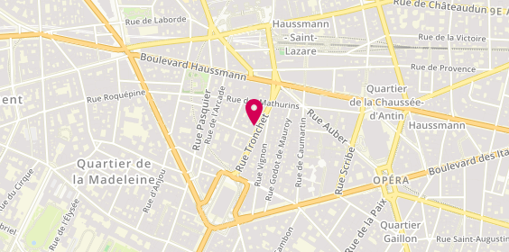 Plan de Etam Lingerie, 21 Rue Tronchet, 75008 Paris