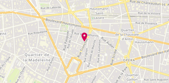 Plan de Colombine et Arlequin, 25 Rue Tronchet, 75008 Paris