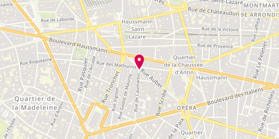 Plan de Armand Thiery Homme, 15/17 Rue Auber, 75009 Paris