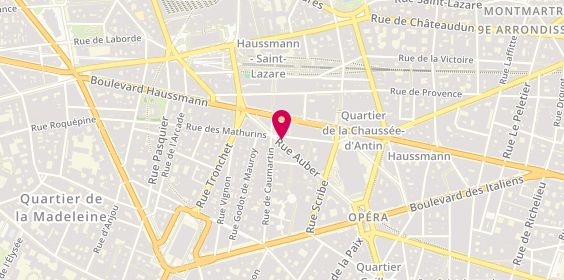 Plan de Izac, 12 Rue Auber, 75009 Paris