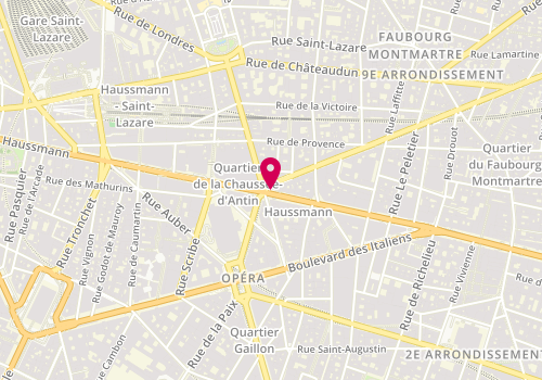 Plan de Minelli, 36 Bis Boulevard Haussmann, 75009 Paris