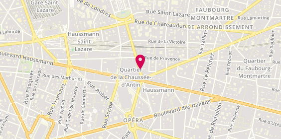 Plan de Edelweiss Paris, 44 Rue de la Chau. d'Antin, 75009 Paris