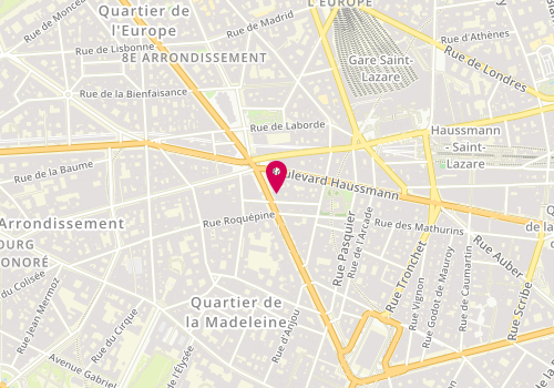 Plan de Rudy's, 36 Boulevard Malesherbes, 75008 Paris
