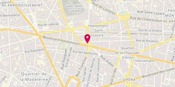 Plan de Bocage, 72 Boulevard Haussmann, 75008 Paris