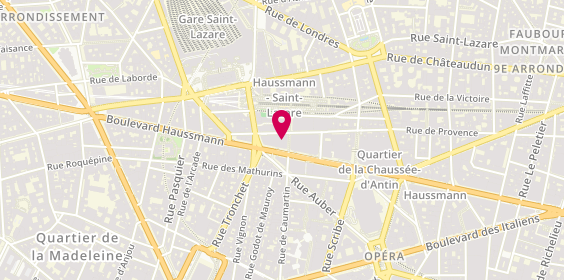 Plan de Salvatore Ferragamo, 64 Boulevard Haussmann Ground Floor, 75009 Paris