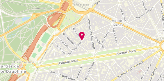 Plan de Blue, 40 Rue Pergolèse, 75116 Paris