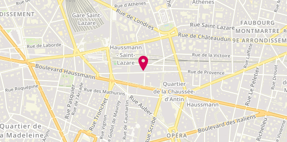 Plan de Monki, 96 Rue de Provence, 75009 Paris