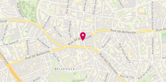 Plan de Les P'tits Souliers de Belleville, 13 Rue Jean-Baptiste Dumay, 75020 Paris