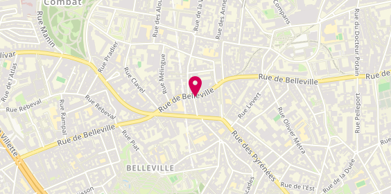 Plan de Du Pareil au Même, 118 Rue de Belleville 116, 75020 Paris